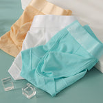3 Pack Men's Cooling Silktech Briefs - U-Pouch Design & Checkered Antibacterial Lining