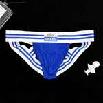 2 Pack Men's Sexy Low-Rise Breathable Trendy Design Lightweight Jockstrap