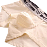 2 Pack Men's Ultra-Soft Breathable Cotton Supportive Fit Sporty Cut Comfy Trunks