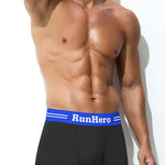 3 Pack Men's Solid Color Sports Breathable Cotton Large Pouch Boxer Briefs
