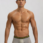 3 Pack Men's Seamless Ice Silk U-Pouch Low Waist Sexy Breathable Trunks