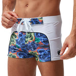 Men's Comfy Waistband Stay-Put Fit Bold Prints Swim Shorts & Trunks
