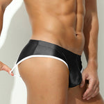 2 Pack Men's Solid Color Breathable U-Pouch Low-Rise Comfy Jockstrap