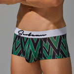 2 Pack Men's Fade-Resistant Printed Skin-Friendly Cooling Airflow Trunks