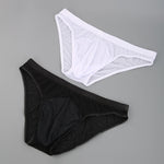2 Pack Men's Seductive Mesh Sheer Briefs