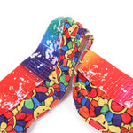 4 Pack Men's Playful-Rainbow Print U-Pouch Thongs