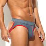 3 Pack Men's Breathable Mesh Sexy Moisture-Wicking 3D Cutting Jockstrap