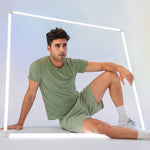 Men's Comfortable Round Collar Breathable Fitness Short Sleeve