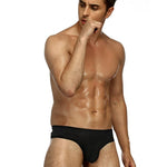 4 Pack Men's Sexy Nylon Low-Rise Comfortable Thong & Strings