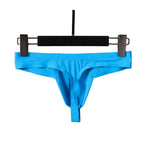 3 Pack Men's Sexy Low-Rise Seamless with Support Pouch Thongs