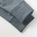 Men's High Waist Plus Fleece Cotton Warm Pants with  with Fly