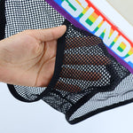2 Pack Men's Rainbow Mesh Lightweight Breathable Bikinis