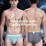 4 Pack Breathable Ice Silk Antibacterial Men's Briefs