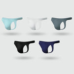4 Pack Men’s Ice Silk Low-Rise Lightweight Breathable Support Thongs