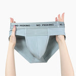 3 Pack Men's One-Piece Cut Briefs with Enhanced Pouch and Stretch Waistband