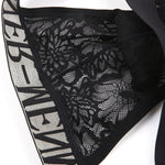 2 Pack Men's Silky Touch Black Sexy Lace Lightweight & Airy Skin-Friendly Bikini
