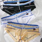 3 Pack Sexy Fashion Ice Silk Solid Color Men's Briefs