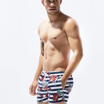 Men's Trendy Printed Sporty Cut Odor-Control Cooling Board Shorts
