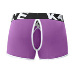 2 Pack Men's Sexy Modal Trunks with Open Front & Back and Removable Pouch