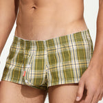 2 Pack Men's Plaid Lounge Shorts, Stylish and Breathable Sleep Trunks