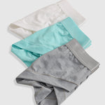 3 Pack Men's Cooling Silktech Briefs - U-Pouch Design & Checkered Antibacterial Lining