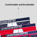 2 Pack Men's Breathable Mesh Comfortable U-convex Large Pouch Sports Briefs