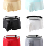 3 Pack Men's Mid-Rise Separation Breathable Elastic Trunks