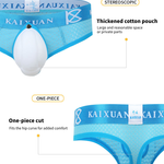 2 Pack Men's Breathable Mesh Removable U-Shaped Pocket Thongs