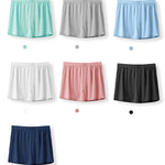 3 Pack Men's Solid Color Thin Breathable Odor-Control Seamless Boxer Briefs