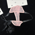2 Pack Men's Seamless Semi-Transparent Thongs