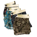 4 Pack Men's Ice Silk Antibacterial Breathable Seamless Comfort Trunks