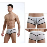 2 Pack Men's Odor-Control Breathable Mesh with U-Pouch Design Trunks