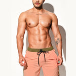 Men's Solid-Colored Breathable Mesh Board Shorts