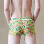 3 Pack Men's Sexy U-Shaped Mesh Breathable Boxer Briefs