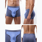 2 Pack Men's Mesh Antibacterial Support Lift & Separate Pouch Trunks