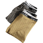 3 Pack Men's Low-Rise V-Shape Waistband Trendy Loose Fit High-Stretch Trunks