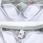 4 Pack Men's Low Waist Sexy Breathable Butt Lifting Stylish Comfortable Jockstrap