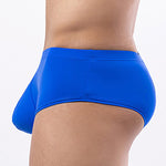 3 Pack Men's High Stretch Sexy Quick-Dry Stay-Put Fit Sporty Cut Solid Color Trunks