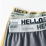2 Pack Men’s Woven Cotton Boxer Shorts With Button Fly