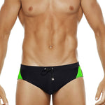 Men's Seamless Comfort Color-Blocked Quick-Dry Swim Briefs
