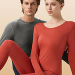 Men's Ultra-Soft Modal Second-Skin Warm-Touch Solid Color Cozy Thermal Sets