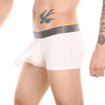 Men’s Dual Ball Pouch Trunks With Fly Front