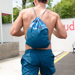 Men’s Neon Drawstring Swim Board Shorts