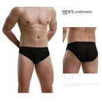 3 Pack Men's Nylon Sexy Low-Rise High-Elastic Briefs