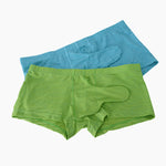 7 Pack Men's Solid Color Supportive Separated Pouch Seamless Comfort Trunks