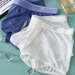 2 Pack Men's Breathable Mesh Trunks with Fly
