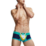 Men's Cartoon Low-rise Cotton Trunks