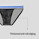 2-pack Men's Sexy Semi-transparent Mesh Briefs
