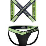 Men's Smooth Ultra-Soft Cotton 4-Way Stretch Activewear Shoulder Strap & Underwear