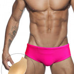 Men's Anti-Odor Sporty Cut Solid Color Swim Briefs